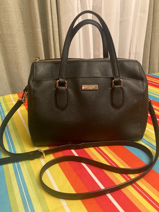 kate spade Handbags - Genuine Kate Spade Laurel Way  Black Saffiano Leather Satchel with Gold Hardware